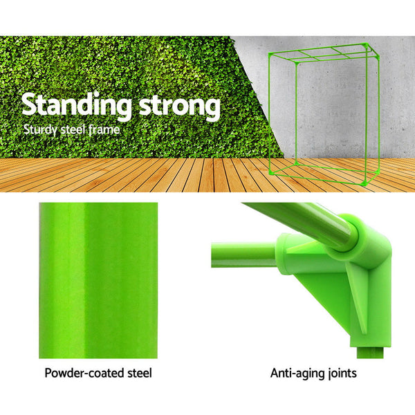 Green Fingers Grow Tent 150X150x200cm Hydroponics Kit Indoor Plant Room System Grow Tents Dry Racks & Shelves