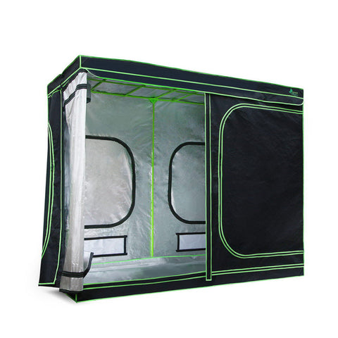 Green Fingers Grow Tent 240X120x200cm Hydroponics Kit Indoor Plant Room System Grow Tents Dry Racks & Shelves