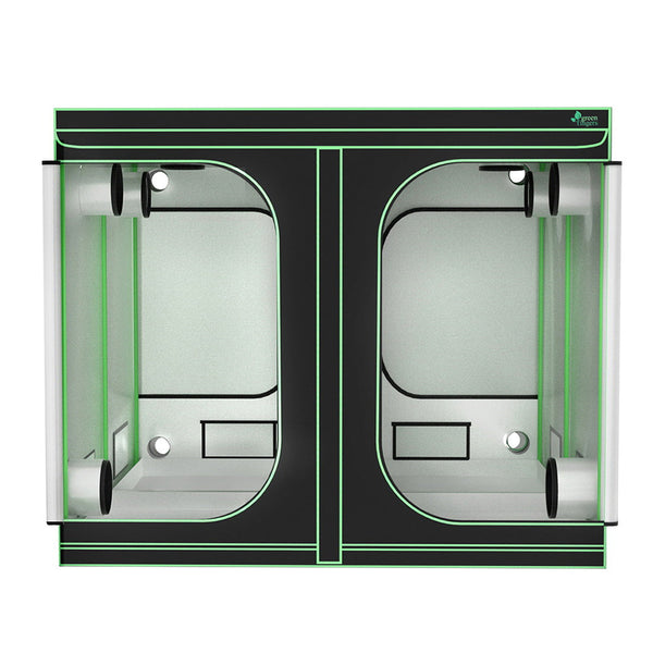 Green Fingers Grow Tent Kits 240X240x200cm Hydroponics Indoor Grow System Black Grow Tents Dry Racks & Shelves
