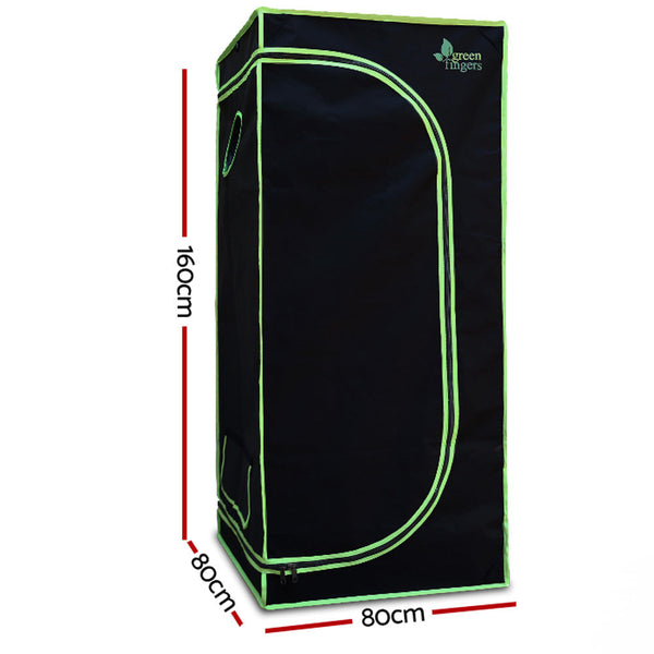 Green Fingers Grow Tent 80X80x160cm Hydroponics Kit Indoor Plant Room System Grow Tents Dry Racks & Shelves