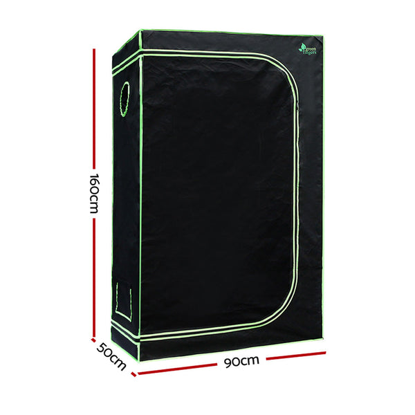 Green Fingers Grow Tent 90X50x160cm Hydroponics Kit Indoor Plant Room System Grow Tents Dry Racks & Shelves