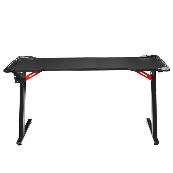Artiss Gaming Desk Computer Desks Led Light 140Cm Home Office Desks