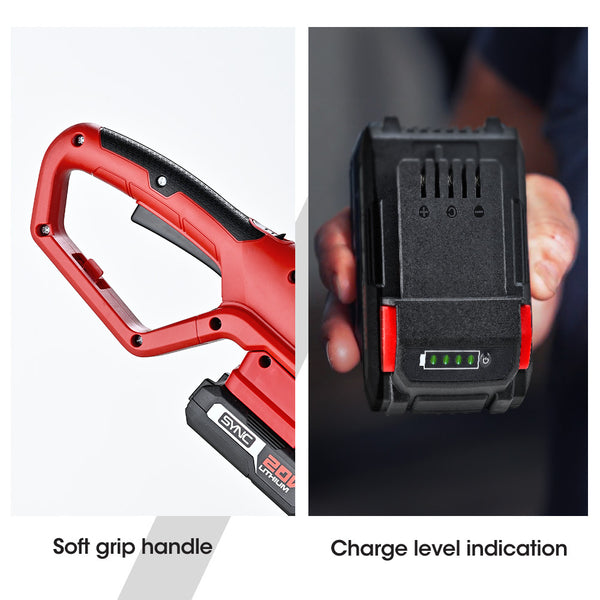 Baumr Ag Baumr Ag 20V Sync Cordless Pole Saw & Hedge Trimmer Combo 8 Inch Chainsaw Pruner Telescopic Handle With Battery And Charger Kit Hedge Trimmer