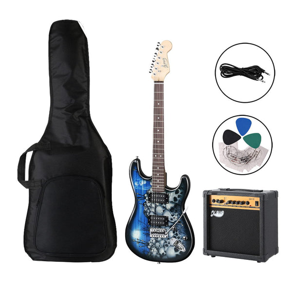 Poplar Wood Electric Guitar With Humbucker Pickups And 20 Watt Amplifier Set Electric Guitars
