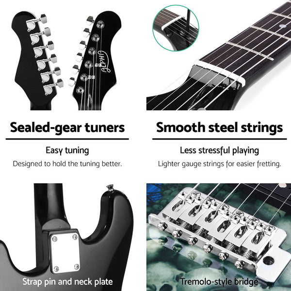 Poplar Wood Electric Guitar With Humbucker Pickups And 20 Watt Amplifier Set Electric Guitars