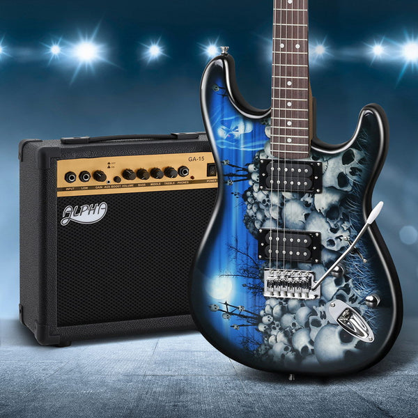 Poplar Wood Electric Guitar With Humbucker Pickups And 20 Watt Amplifier Set Electric Guitars