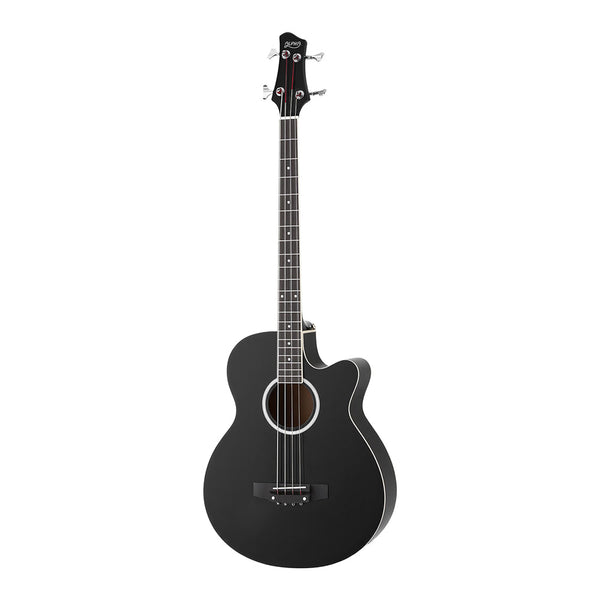 Alpha 43" Acoustic Bass Guitar Black 4 Band Eq Acoustic Guitars