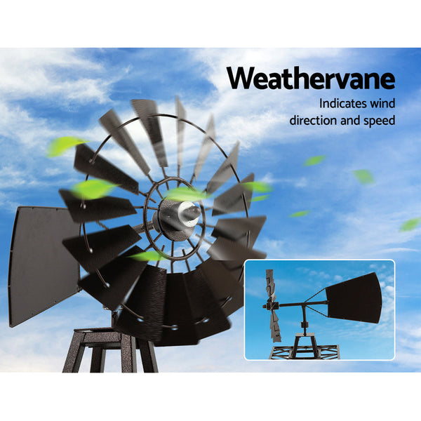 If You Are After A Unique Yet Beautiful Decoration For Your Backyard Then Our Gardeon Garden Windmill Is For You. The Windmill Has A Weathervane Built