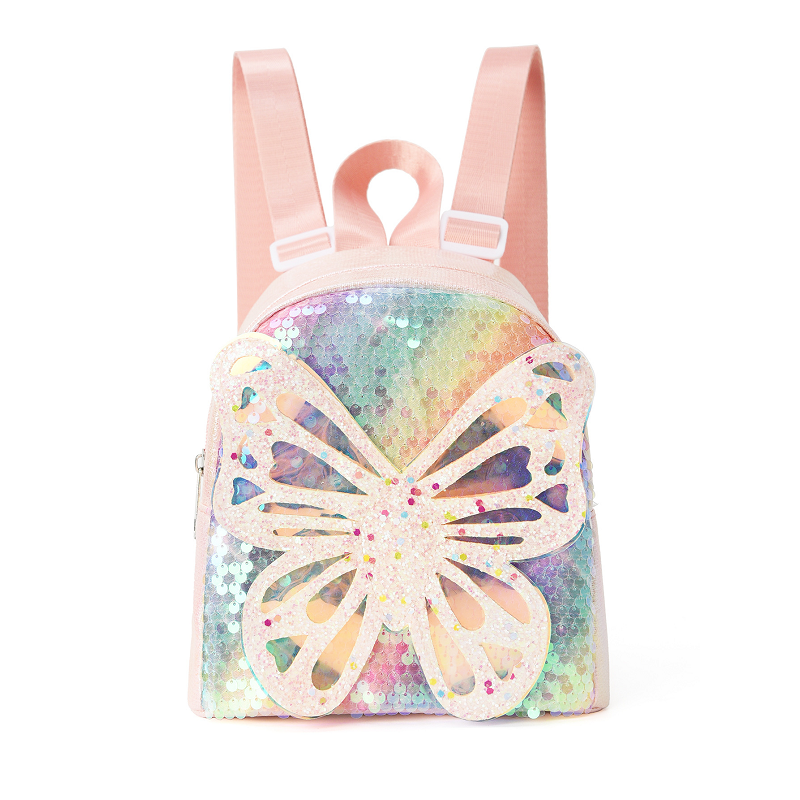 Glitter Butterfly Sequin Backpack Sparkling Small For Kids Backpacks & Bags