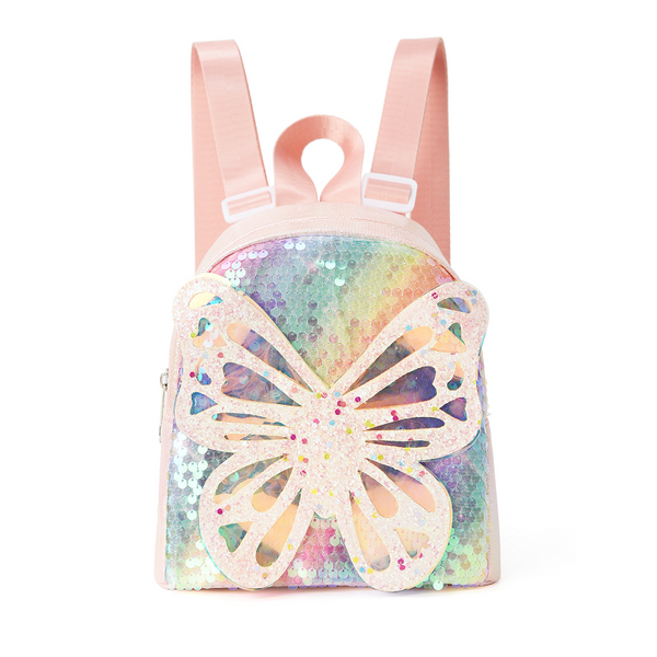 Glitter Butterfly Sequin Backpack Sparkling Small For Kids Backpacks & Bags