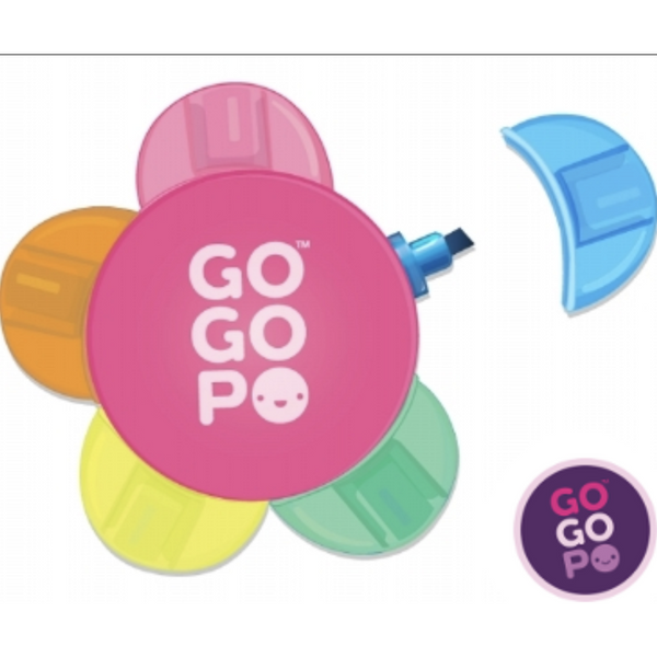 Gogopo 5 Colour Flower Highlighter Pens & Writing Instruments