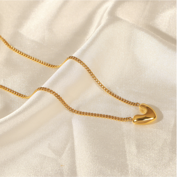 Gold Plated Heart Pendant Necklace Necklaces & Pendants