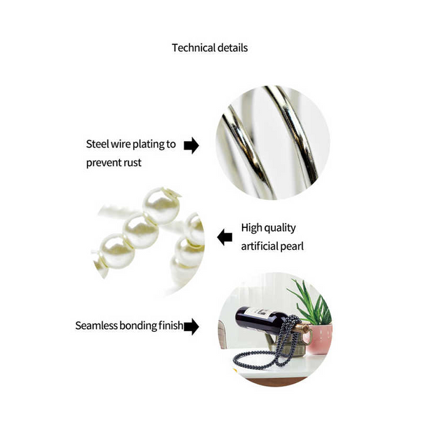 Elosung Gold Modern Floating Pearl Wine Elegant Home Decor Unique Kitchen Accessory For Dining Bar And Living Room Racks