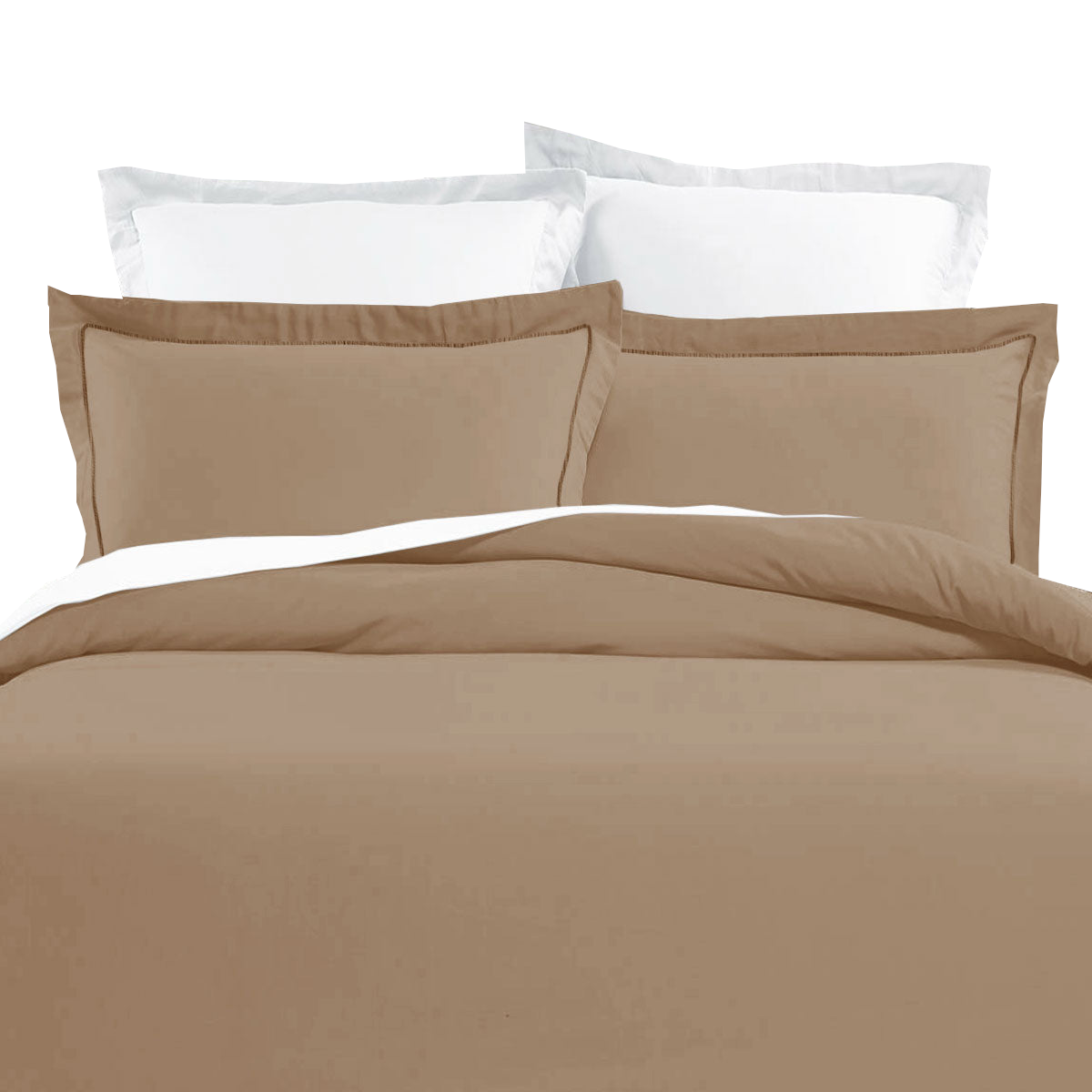 Grand Aterlier Pima Cotton Khaki Quilt Cover Set King Quilt Covers