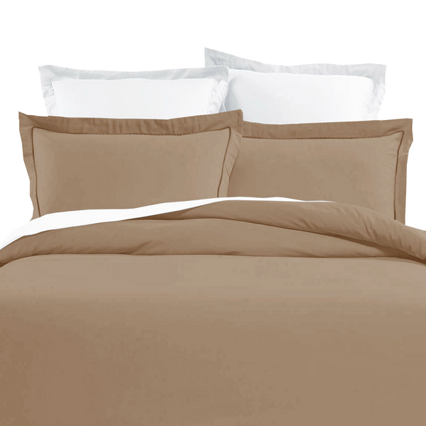 Grand Aterlier Pima Cotton Khaki Quilt Cover Set King Quilt Covers