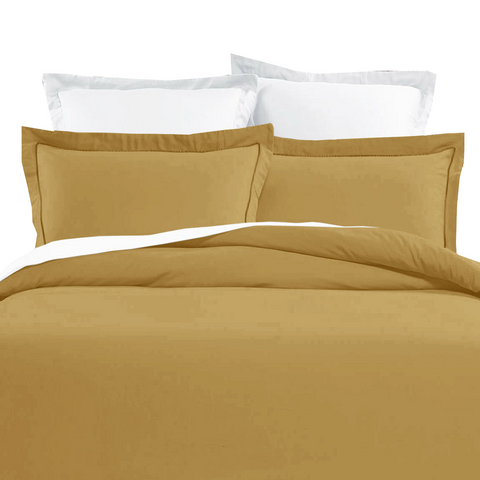 Quilt Covers Grand Aterlier Pima Cotton Royal Gold Quilt Cover Set King