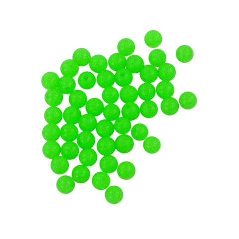 Swimerz 6Mm Beads Lumo Green 50 Pack Baits & Lures