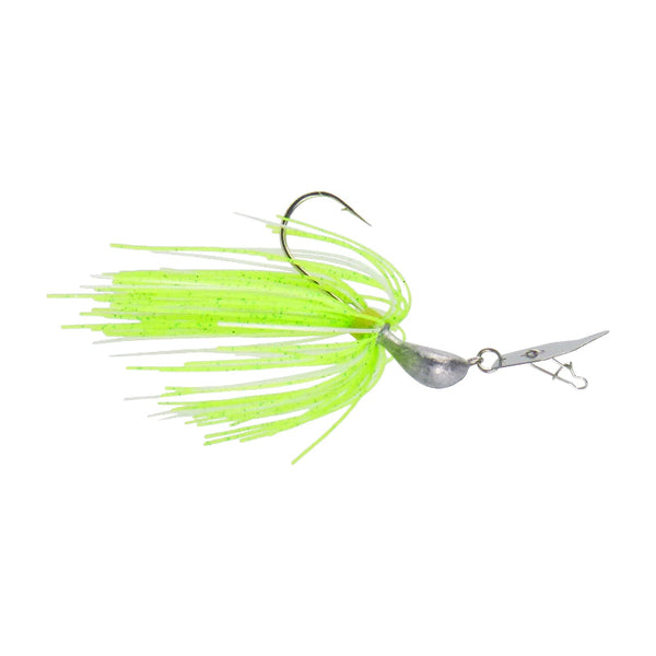 Dekoi 7Gm Bladed Swim Jig Chatterbait Green Flash 2 Pack Baits & Lures