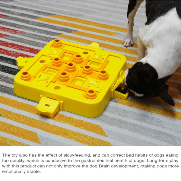 Elosung Green Interactive Slow Feeder Puzzle Toy For Dogs Durable Pet Food Dispenser Bowl Dishes Feeders & Fountains