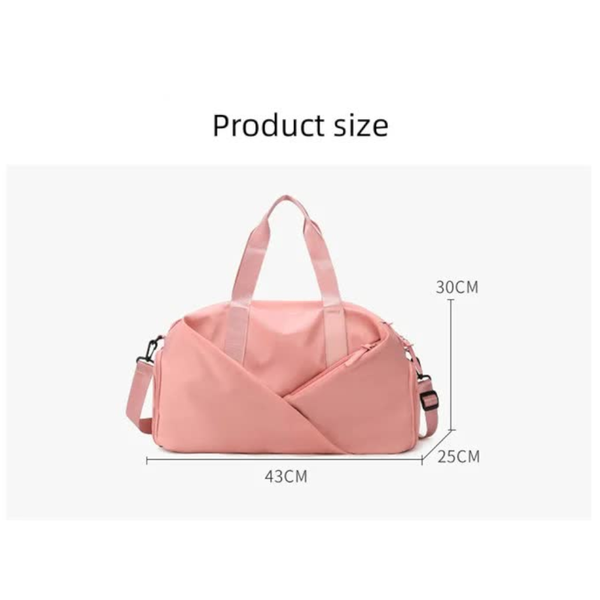 Elosung Green Stylish Gym Travel Bag With Shoe Compartment Lightweight And Durable Design Gym Bags