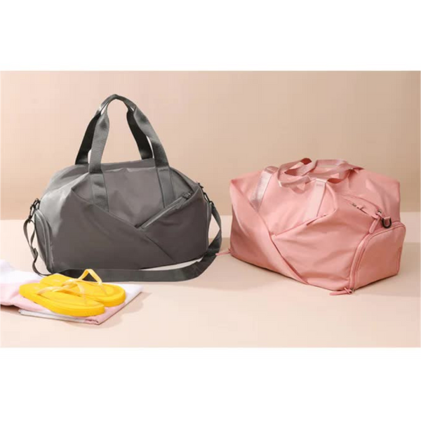 Elosung Green Stylish Gym Travel Bag With Shoe Compartment Lightweight And Durable Design Gym Bags