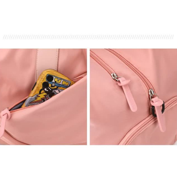 Elosung Green Stylish Gym Travel Bag With Shoe Compartment Lightweight And Durable Design Gym Bags