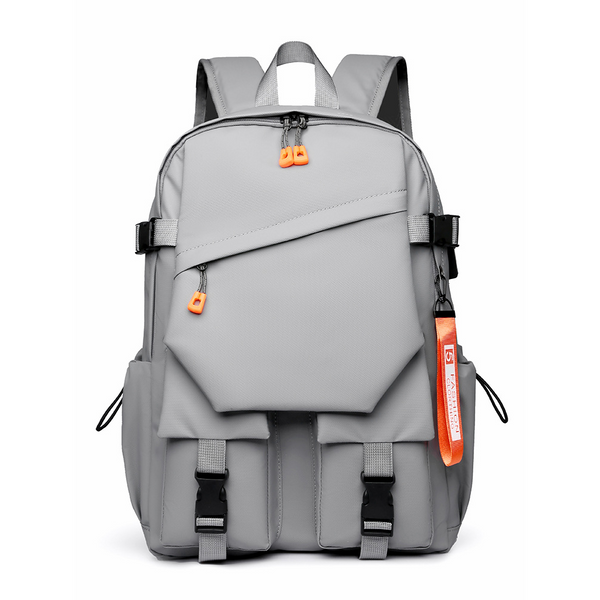 Grey Professional Business And Travel Backpack | Large Capacity 15.6 Inch Laptop Compartment Water Resistant Functional Design Backpacks