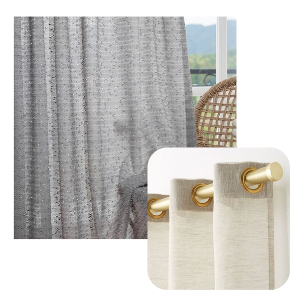 100 Centimetre Grey Modern Luxury Retro Style Curtains For Living Room Bedroom Curtains & Drapes