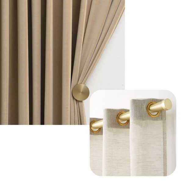 100 Centimetre Velvet Blackout Curtains For Living Room Bedroom Dining Curtains & Drapes