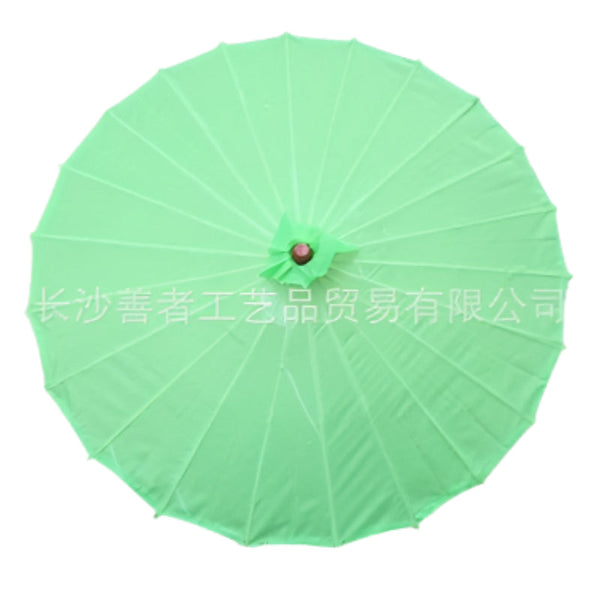 Chinese Colored Fabric Umbrella White Pink Parasols Traditional Dance Japanese Silk Props Umbrellas