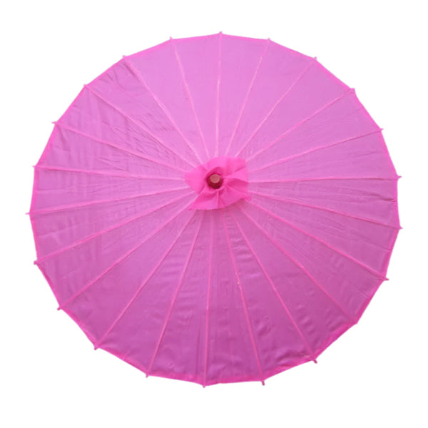 Chinese Colored Fabric Umbrella White Pink Parasols Traditional Dance Japanese Silk Props Umbrellas