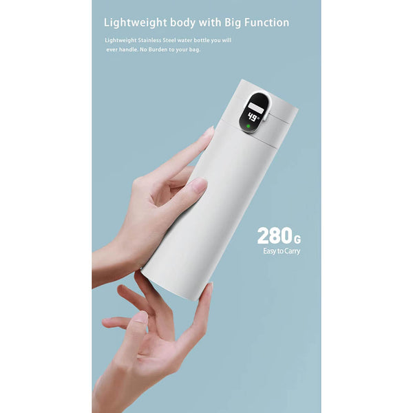 Smart Water Bottle With Temperature Display Vacuum Usb Charging Thermos 12H Hot Cup 320Ml Drinking Reminder Insulate Water Bottles & Vacuum Flasks