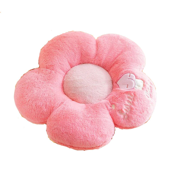 Plush Pillow Dark Pink Five Petal Flower Shape Stuffed Soft Cushion Decor 50Cm Cushions & Decorative Pillows