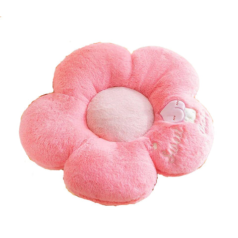Plush Pillow Dark Pink Five Petal Flower Shape Stuffed Soft Cushion Decor 50Cm Cushions & Decorative Pillows