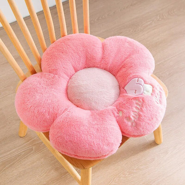 Plush Pillow Dark Pink Five Petal Flower Shape Stuffed Soft Cushion Decor 50Cm Cushions & Decorative Pillows