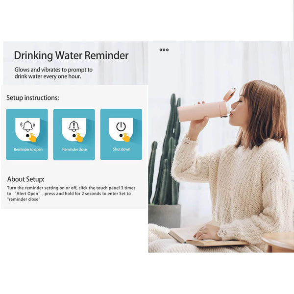 Smart Water Bottle With Temperature Display Vacuum Usb Charging Thermos 12H Hot Cup 320Ml Drinking Reminder Insulate Water Bottles & Vacuum Flasks