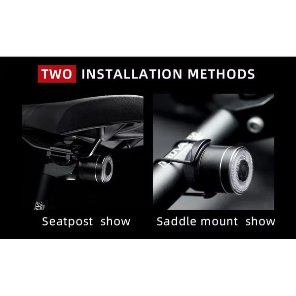 Antusi A8 Wireless Bike Rear Light Bell Anti Theft Alarm & Auto Brake Taillight Lights & Reflectors