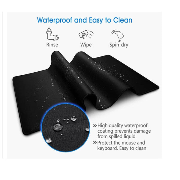 Mouse Pad Metal Black Minimalist Desk Gaming Laptop Desk Mats