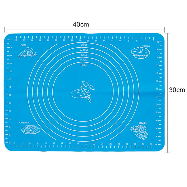 Silicone Non Stick Rolling Mat Pastry Non Slip Kitchen Tools For Making Cakes Other Baking Accessories