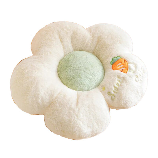 Plush White Five Petal Flower Shape Stuffed Soft Pillow Cushion Decor 50Cm Cushions & Decorative Pillows