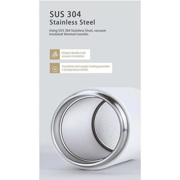 Smart Water Bottle With Temperature Display Vacuum Usb Charging Thermos 12H Hot Cup 320Ml Drinking Reminder Insulate Water Bottles & Vacuum Flasks