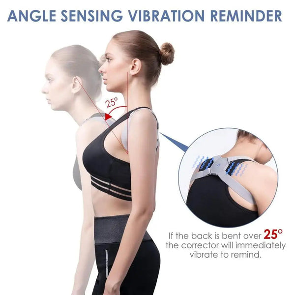 Smart Posture Corrector With Intelligent Sensor Vibration Reminder Adjustable Back Brace Support Trainer Seat & Posture Cushions