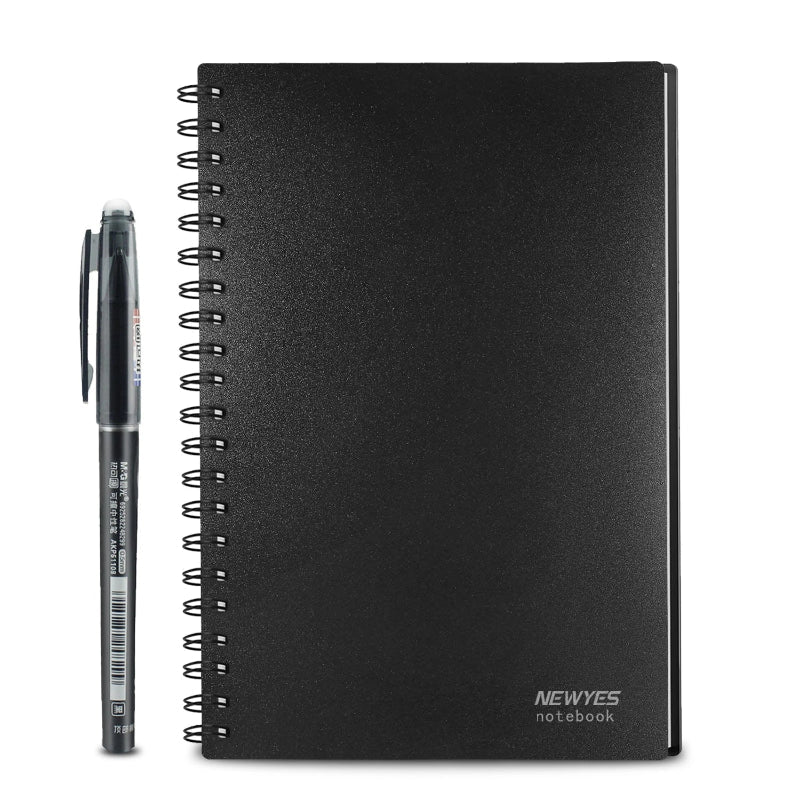 A6 Reusable Erasable Notebook Black Microwave Wave Cloud Erase Notepad Pad Lined With Pen Save Paper Notebooks