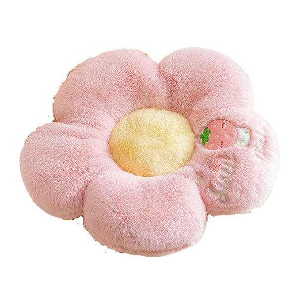 Plush Pillow Light Pink Five Petal Flower Shape Stuffed Soft Cushion Cushions & Decorative Pillows