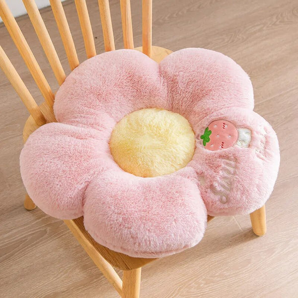 Plush Pillow Light Pink Five Petal Flower Shape Stuffed Soft Cushion Cushions & Decorative Pillows