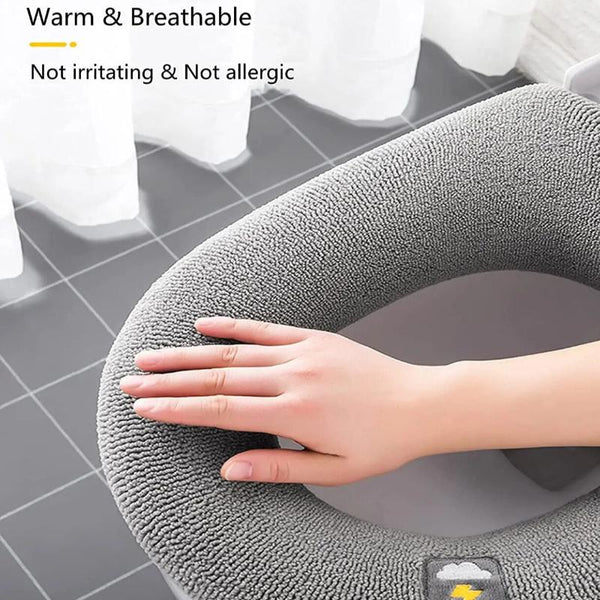 Toilet Seat Cover Yellow Washable Soft Mat Pad Cushion O Shape Bidet Accessories Bath Mats Rugs & Toilet Covers