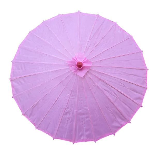 Chinese Colored Fabric Umbrella White Pink Parasols Traditional Dance Japanese Silk Props Umbrellas