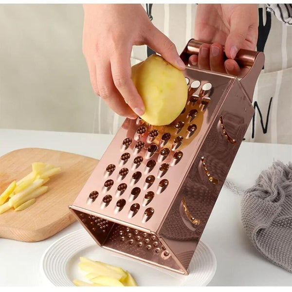 Rose Gold Stainless Steel Multi Slicer For Kitchen Tools Gadgets Peelers & Slicers