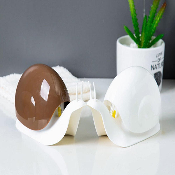 Snail Shaped Lotion Shampoo Shower Gel Dispenser Black Pump Bottle For Bathroom Soap Dishes & Dispensers