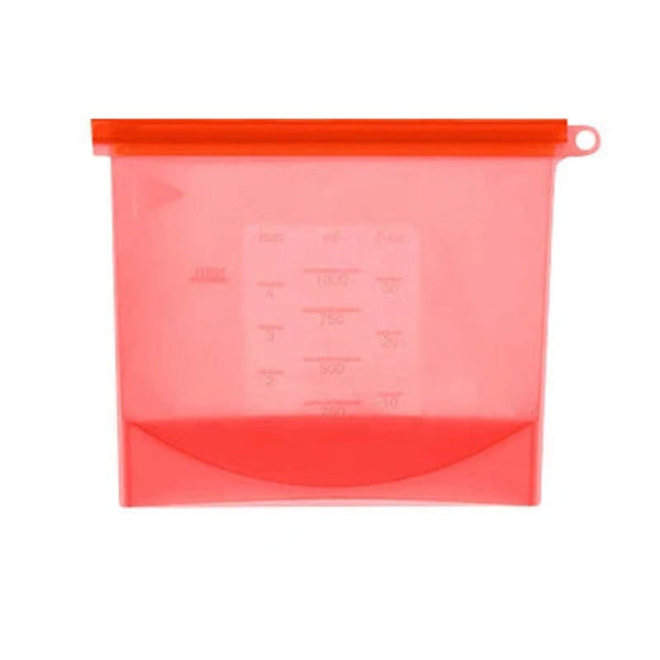Silicone Bags Reusable Food Airtight Seal Grade For Vegetable Liquid Snack Meat Food Storage Bags